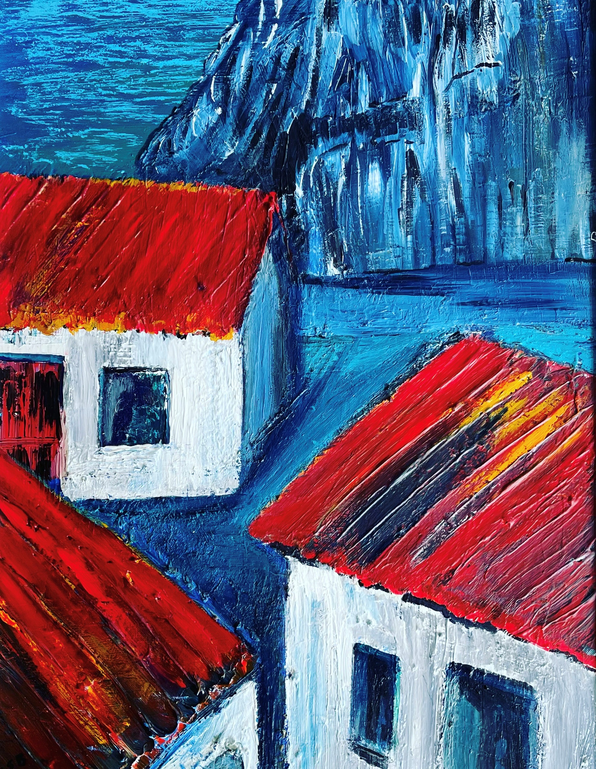SOLD. Sean tí. (2021). Acrylic on canvass. 50cm x 70cm.